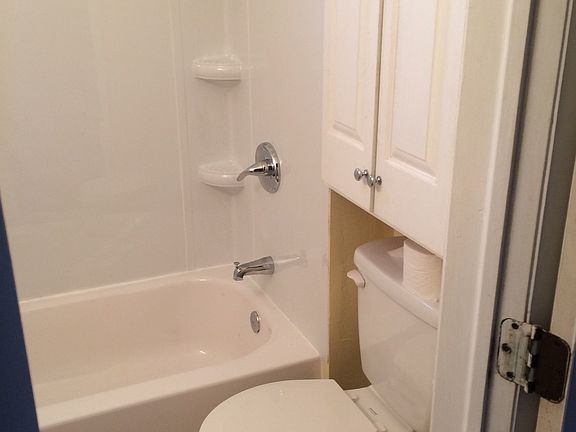 New, tiled bathroom