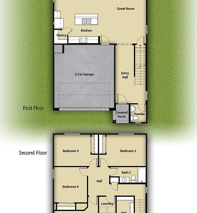 Two-story home with extra living space