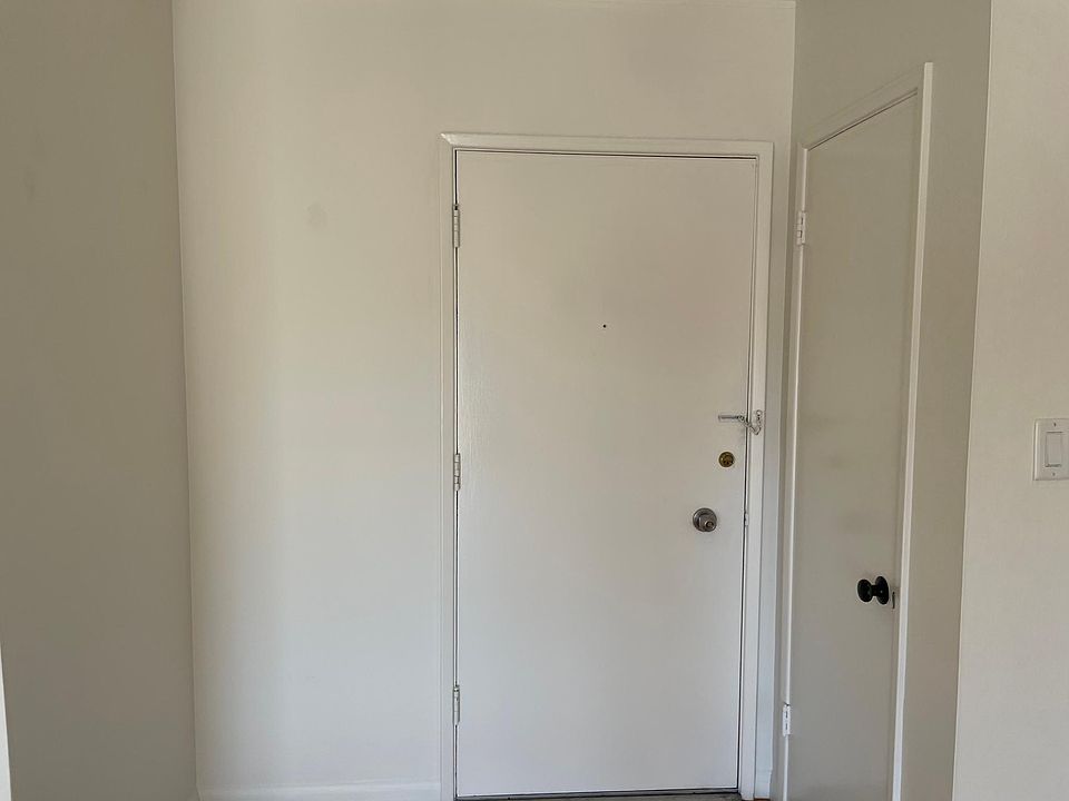 Front door. And next to it a storage closet