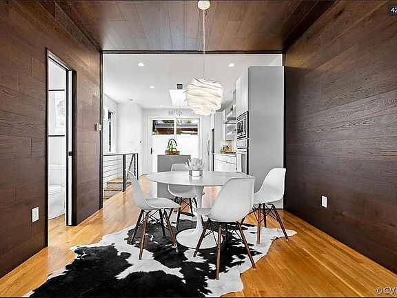Dining room and kitchen