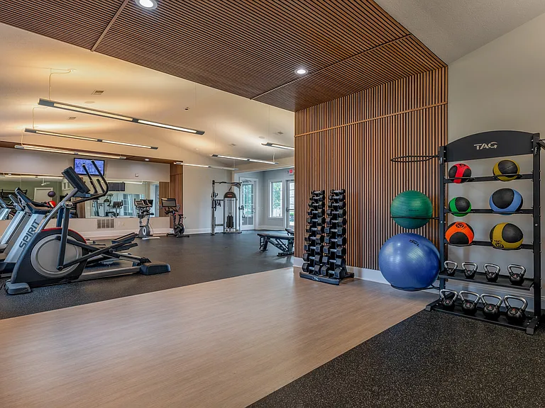 Newly Renovated Fitness Center with Cardio and Training Equipment