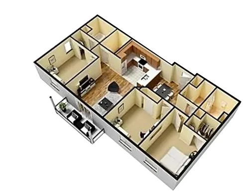 Floor plan Three Bedroom