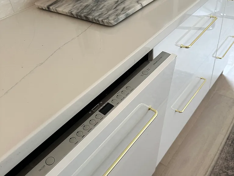 Hidden dishwasher.