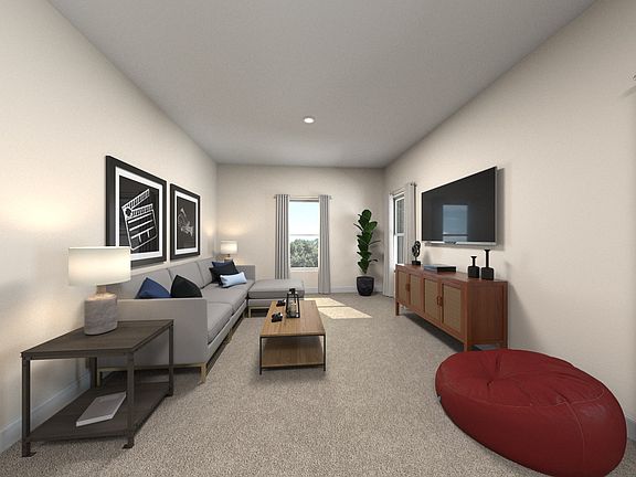 Residence 4 loft staged at a nearby Meritage community.