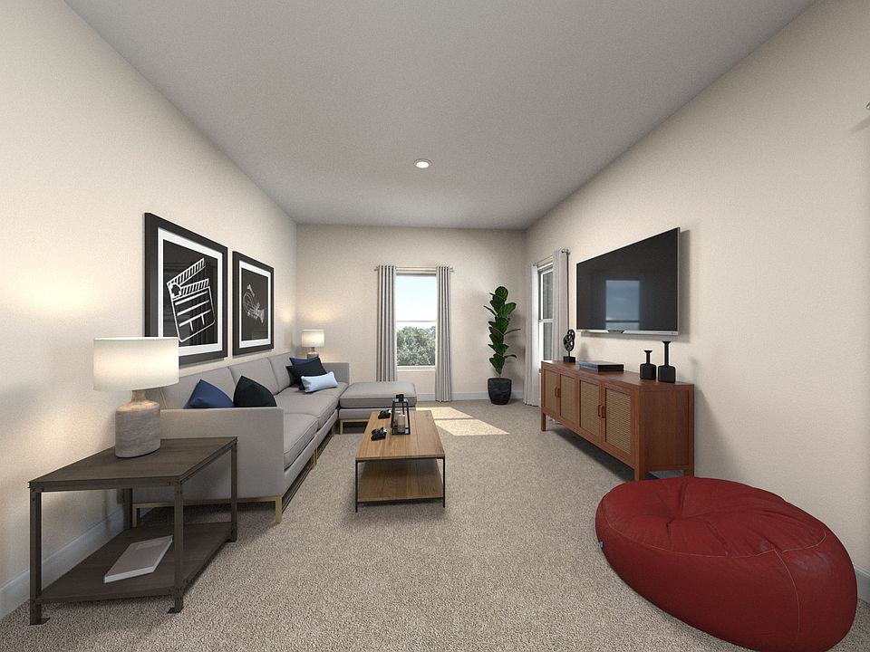 Residence 4 loft staged at a nearby Meritage community.