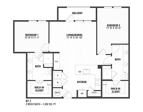 Floor plan B71