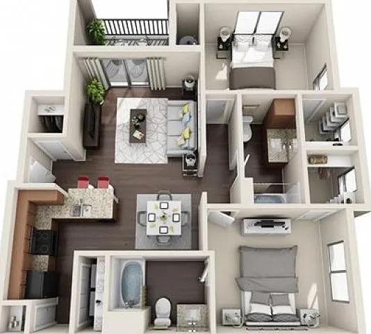 B2 renovated floorplan B2 renovated floorplan