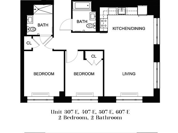 2nd image of 55 N 5th St APT E507
