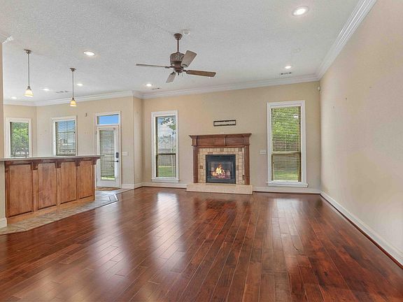 Downstairs living room with Fireplace