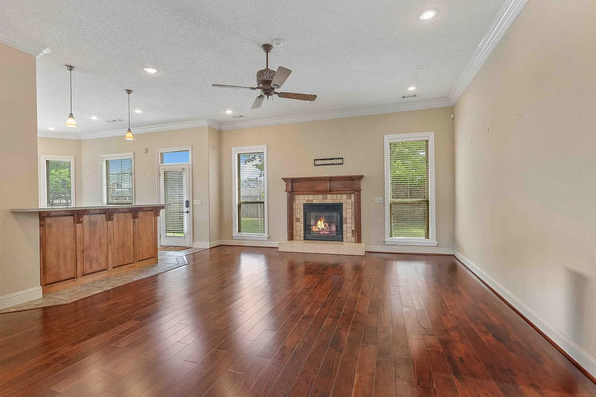 Downstairs living room with Fireplace - 501 SE Eaton St