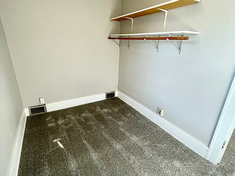 Walk-in primary closet