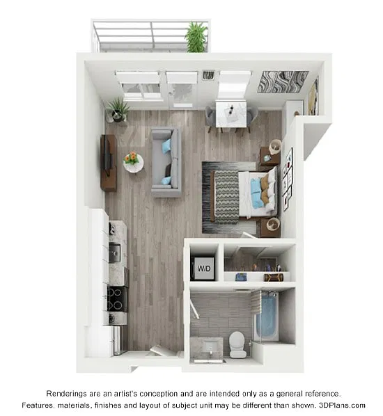 Floor plan Studio - N