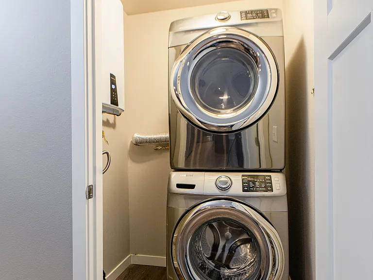 In unit washer and dryer