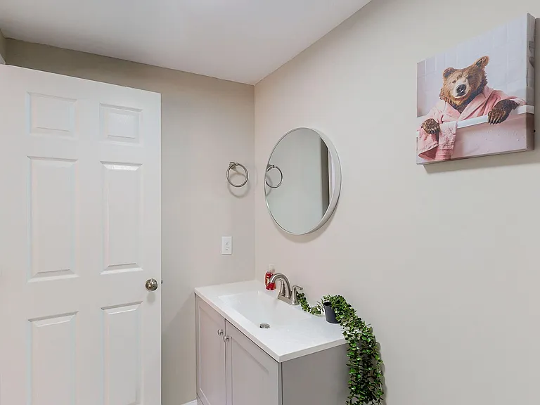 Full bathtub and a shower in your own private bathroom