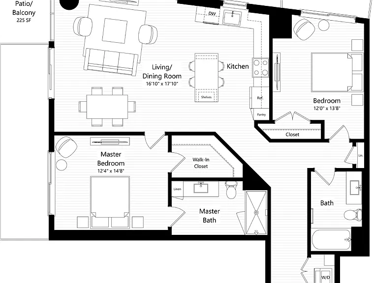 B5 floor plan ALLUVION LAS OLAS