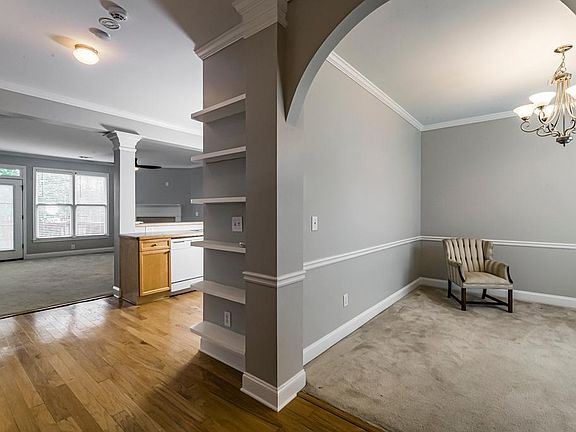 Open Floor plan and beautiful architectural details