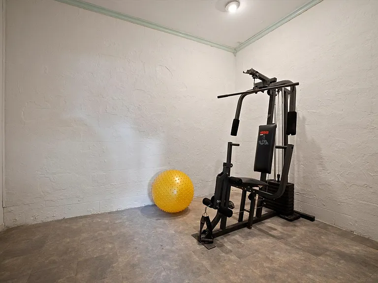 Bonus exercise room attached to garage