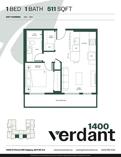 Floor plan 1 Bedroom 1 Bath 1 Bed 1 Bath 10