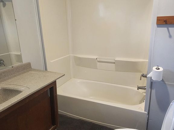 New toilet, lighting flooring