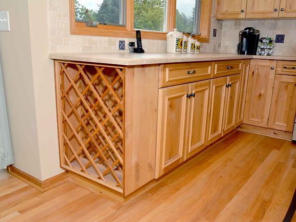 Built in wine rack