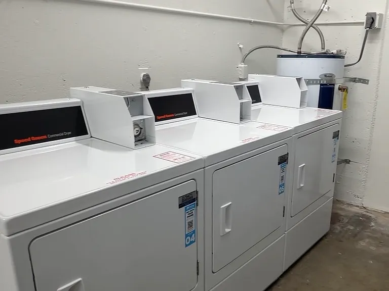 We have 3 Washers and 3 Dryers for our building. $1.50 to Wash, $1.25 to Dry.