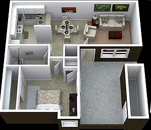 Floor plan One Bedroom