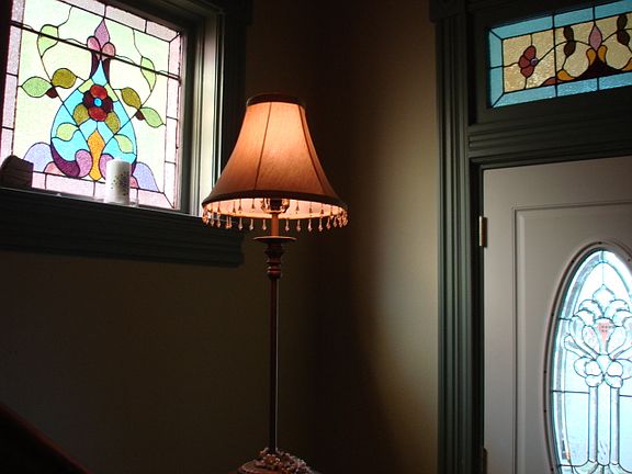 Stained Glass in the Main Entrance.
