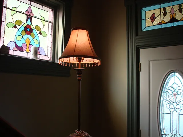 Stained Glass in the Main Entrance.