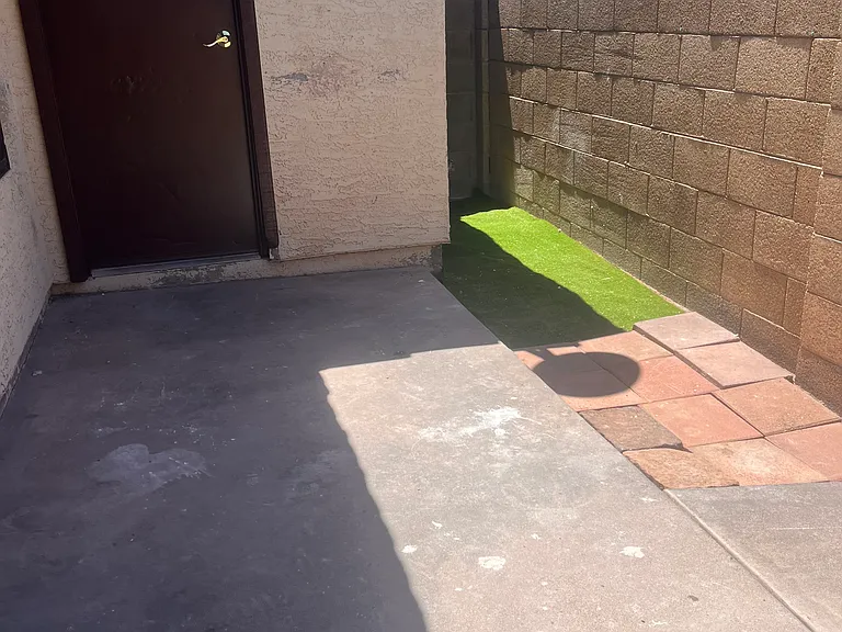 Washer And Dryer hookups off courtyard