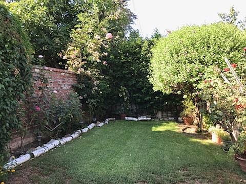 Private green space.