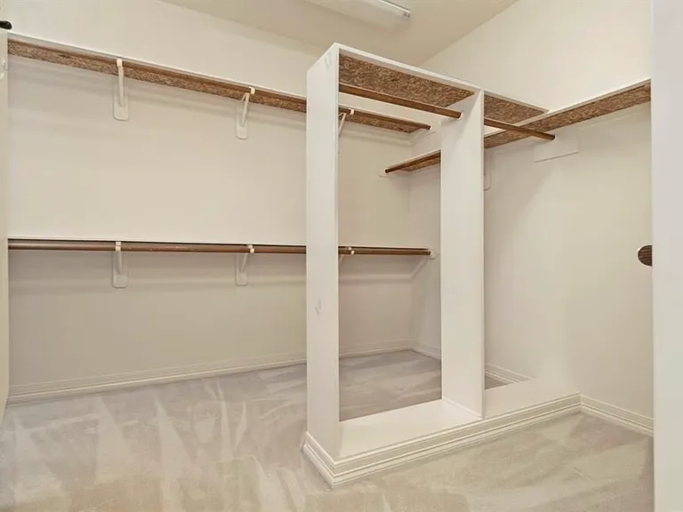 Master closet, more room to the left.