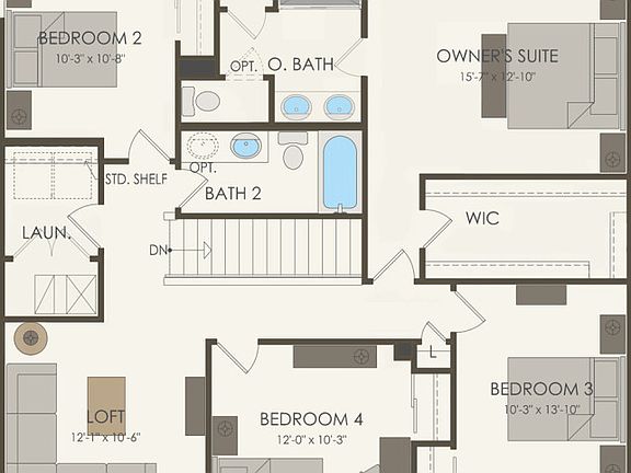 Second Floor 4 br 2.5 ba