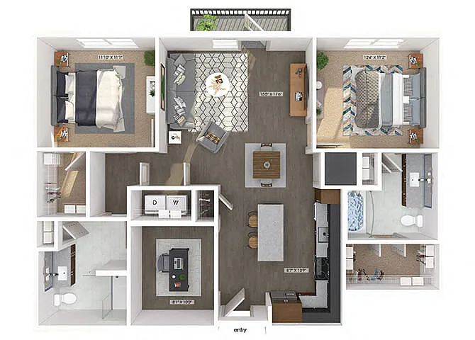 Floor plan B02D