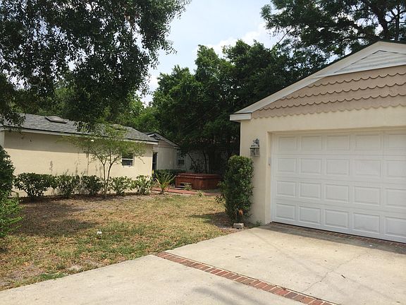 Garage & back yard