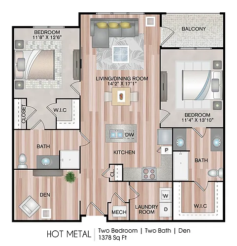 Floor plan Hot Metal