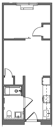 Floor plan One Bedroom
