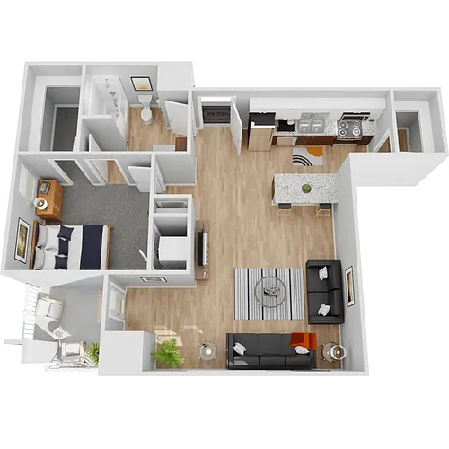 Floor plan One Bedroom