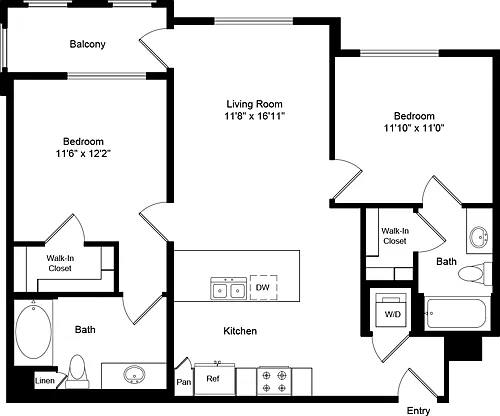 Floor plan B70