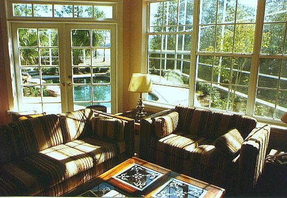 Den, pool, lakefront
