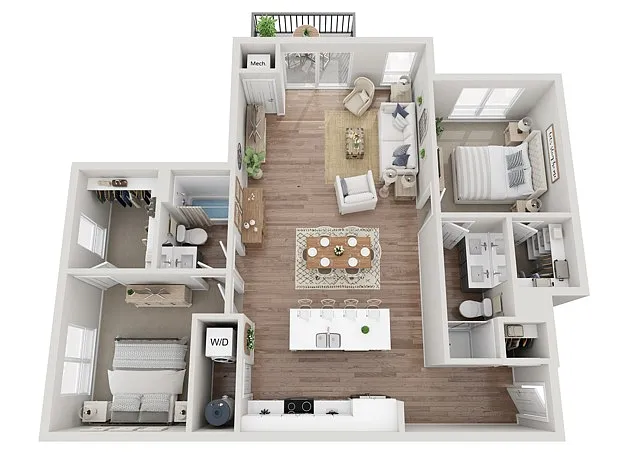 Floor plan 2BR C2
