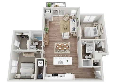 Floor plan 2BR C2