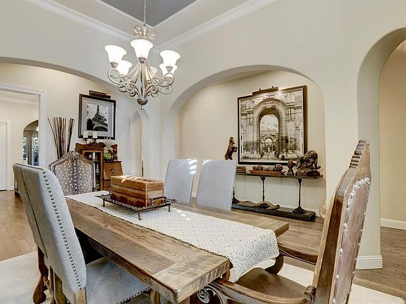 Spacious formal dining room with access to kitchen