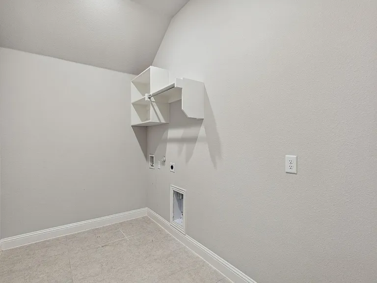 Utility with space for refrigerator
