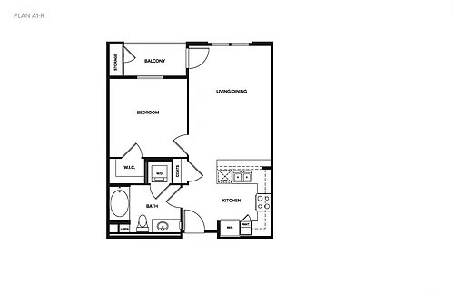 Floor plan A1-R
