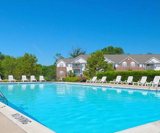 sparkling community pool