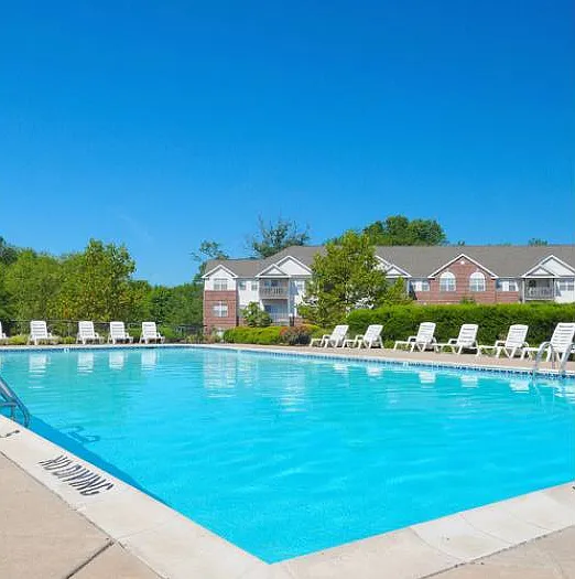 sparkling community pool