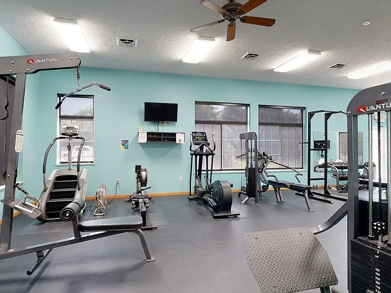 Our fitness center is fully equipped to meet all your workout needs.