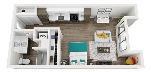Floor plan Studio Apartment