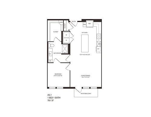 Floor plan A61