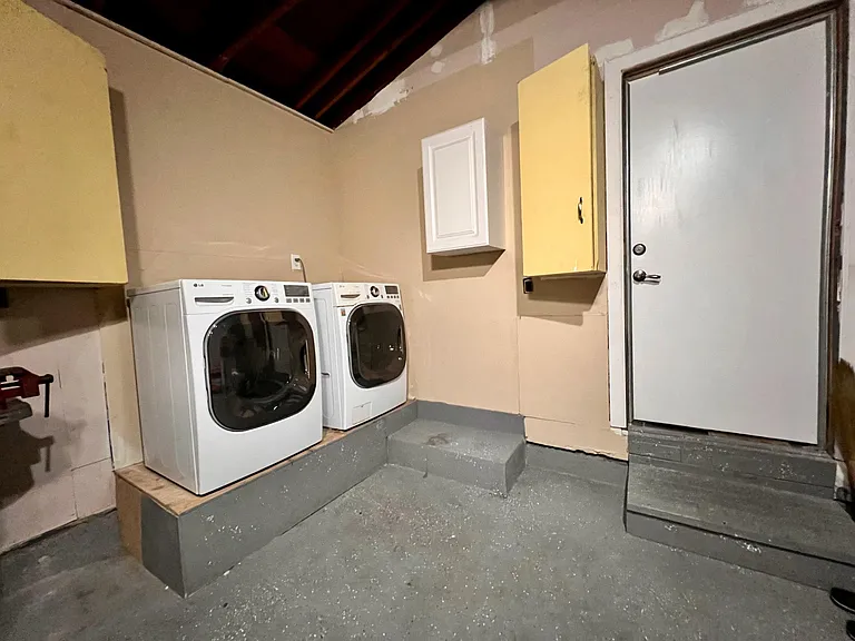Washer and Dryer in Garage